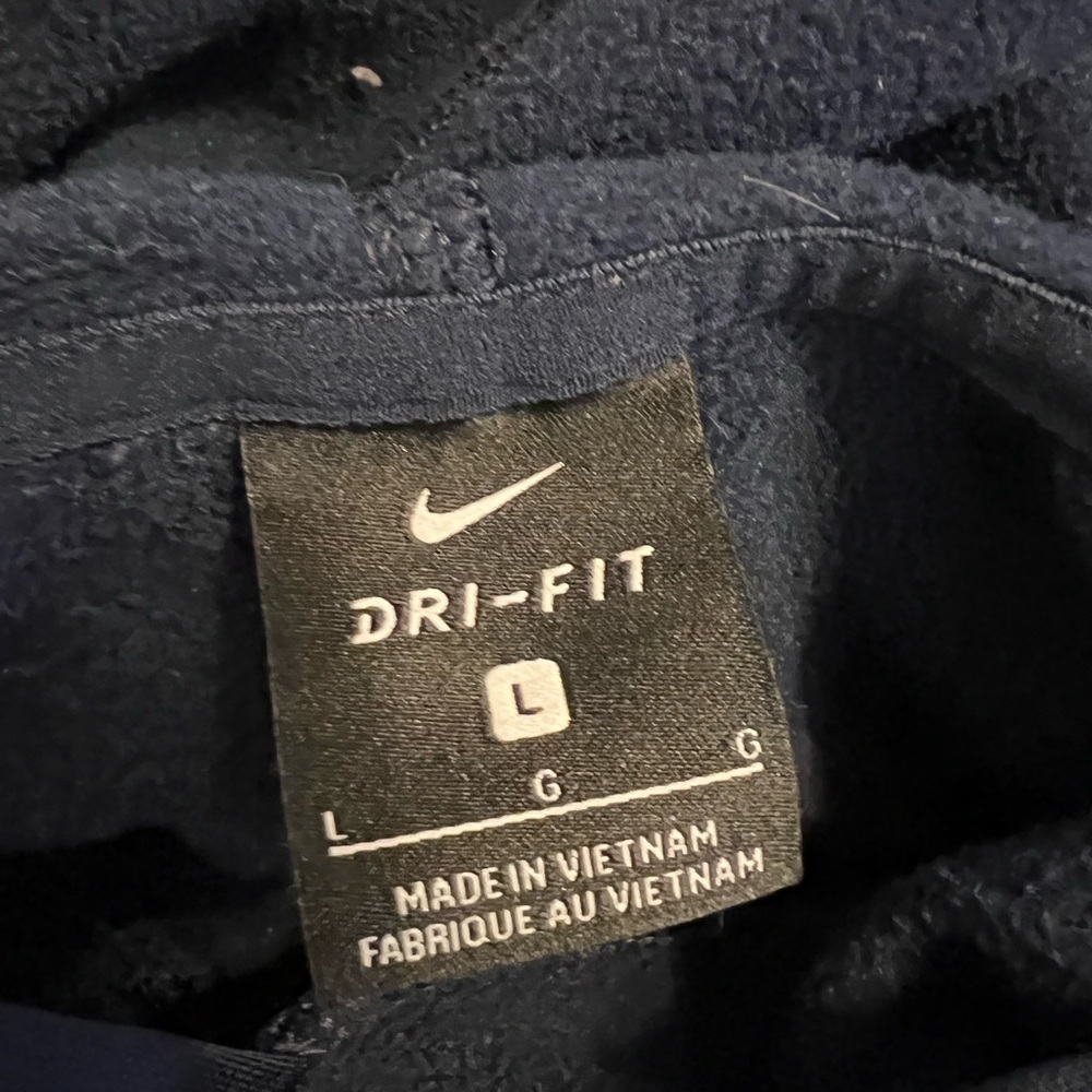 Navy Villanova Nike Hoodie SZ L - Picture 2 of 2